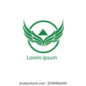 Vector de Premium | Logotipo de ilustración de alas de pájaro, Arte vectorial de logotipo de alas,