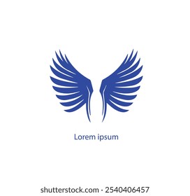 Vector de Premium | Logotipo de ilustración de alas de pájaro, Arte vectorial de logotipo de alas,