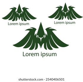 Vetor Premium | Aves logotipo ilustração logotipo, Asa logotipo Vetor Arte, Ícones,