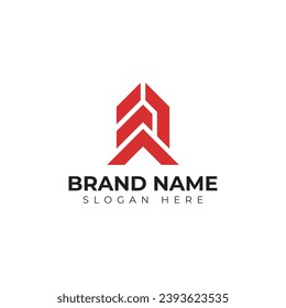 Premium-Vektorbaulogo im modernen und minimalistischen Stil mit kreativer Idee