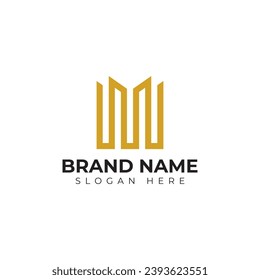 premium vector building logo in modern and minimalist style with creative concept idea