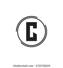 Premium Vector C Letter Logo.Schönes Minimalist Logotypdesign für Branding,Elegantes Identitätsdesign.
