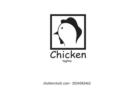 Premium vector chicken, rooster, chicken farm, fastfood, logo design template