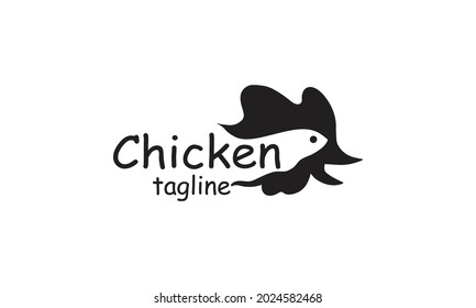 Premium vector chicken, rooster, chicken farm, fastfood, logo design template