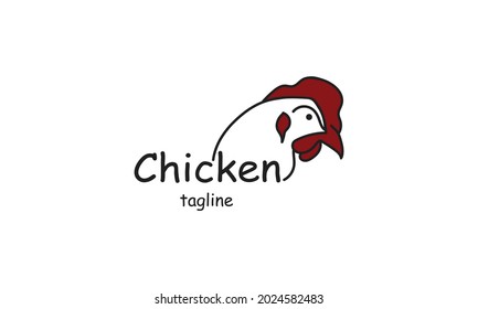 Premium vector chicken, rooster, chicken farm, fastfood, logo design template
