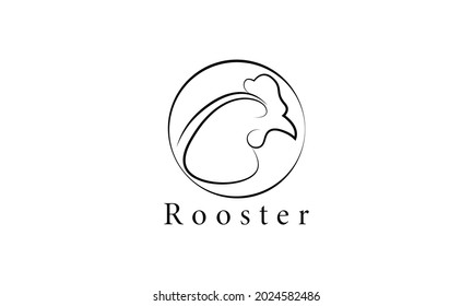 Premium vector chicken, rooster, chicken farm, fastfood, logo design template