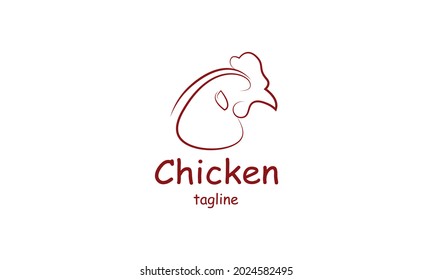 Premium vector chicken, rooster, chicken farm, fastfood, logo design template