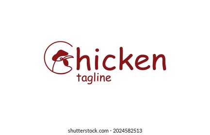 Premium vector chicken, rooster, chicken farm, fastfood, logo design template