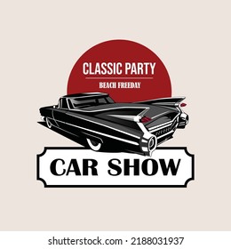 premium vector Classic car illustration