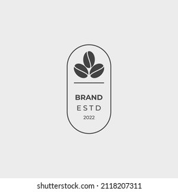 Vector premium del logotipo de la insignia del café 