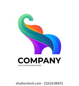 Premium Vector Colorful elephant logo design