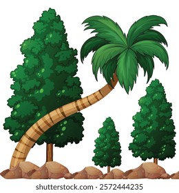 Premium Vector  Vector coniferous pine fir conifer tree forest