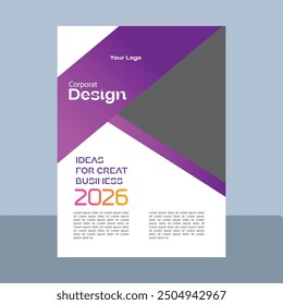 Premium Vector  Corporate book cover design template
