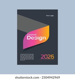 Premium Vector  Corporate book cover design template