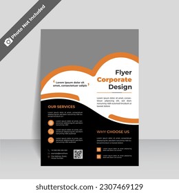 Premium Vector Corporate flyer template.