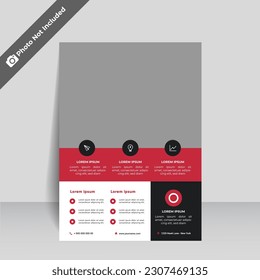 Premium Vector Corporate flyer template.