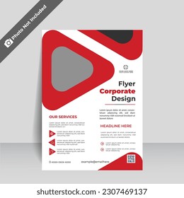 Premium Vector Corporate flyer template.