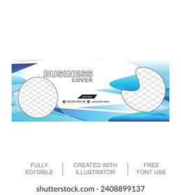 Premium Vector Creative modern business facebook cover design template Free