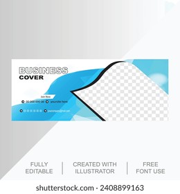 Premium Vector Creative modern business facebook cover design template Free
