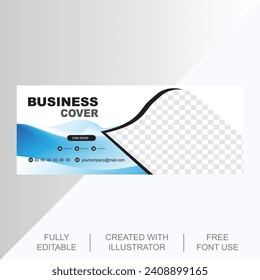 Premium Vector Creative modern business facebook cover design template Free