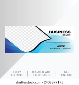 Premium Vector Creative modern business facebook cover design template Free