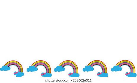 Premium Vector | Cute baby rainbow