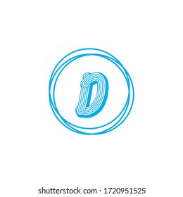 Premium Vector D Letter Logo.Beautiful Minimalist Logotype design for branding,Elegant identity design.