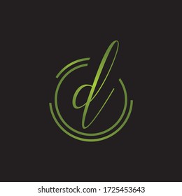 Premium Vector D Letter Logo.Beautiful Minimalist Logotype design for branding,Elegant identity design.
