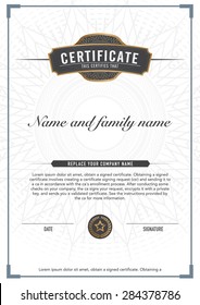 Premium vector design certificate. luxury, modern,