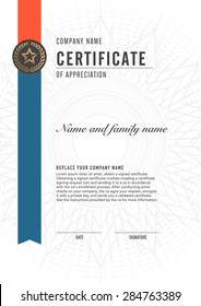 Premium vector design certificate. luxury, modern,