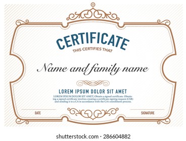Premium vector design certificate. luxury, modern,