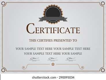 Premium vector design certificate. luxury, modern,