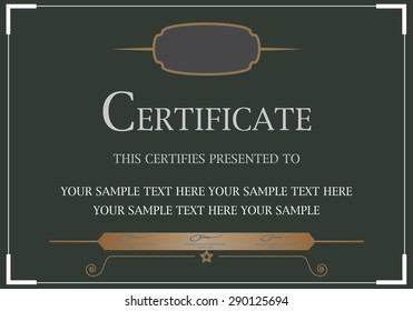 Premium vector design certificate. luxury, modern,