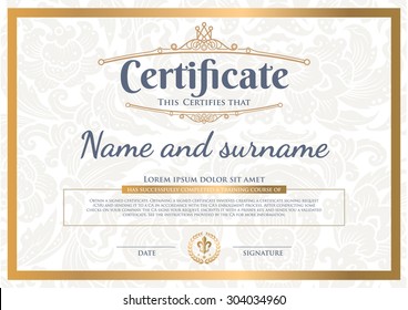 Premium vector design certificate. luxury, modern, 