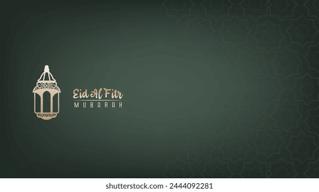 premium vector design for congratulations on Eid al-Fitr for Muslims, with an elegant, minimalist composition	