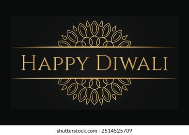 Premium vector design for Happy Diwali, featuring luxury golden elements and decorative graphics. Ideal for website banners and festive holiday templates for the Indian Festival of Lights, Deepawali