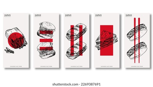 Premium Vector | Design Wallpaper Japanese Cuisine Restaurant