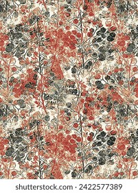 Premium vector digital image printing factory, solid natural saamless paattern textile and wrapping paper design allover