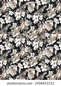 Premium vector digital image printing factory, solid natural seamless pattern textile and wrapping paper design allover. 