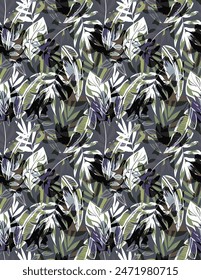 Premium vector digital image printing factory, solid natural seamless pattern textile and wrapping paper design allover,  