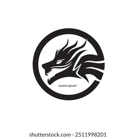 Premium Vector | Dragon logo icon design illustration. Dragon - High Quality Vector Logo - Vector illustration ideal for T-shirt.