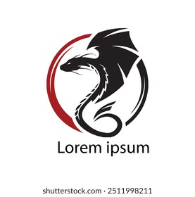 Premium Vector | Dragon logo icon design illustration. Dragon - High Quality Vector Logo - Vector illustration ideal for T-shirt.