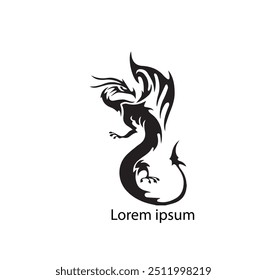 Premium Vector | Dragon logo icon design illustration. Dragon - High Quality Vector Logo - Vector illustration ideal for T-shirt.