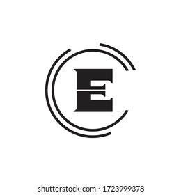Premium Vector E Letter Logo.Beautiful Minimalist Logotype design for branding,Elegant identity design.