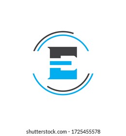 Logotipo de carta de vectores premium E.Hermoso diseño de logotipo minimalista para marca, diseño de identidad elegante.
