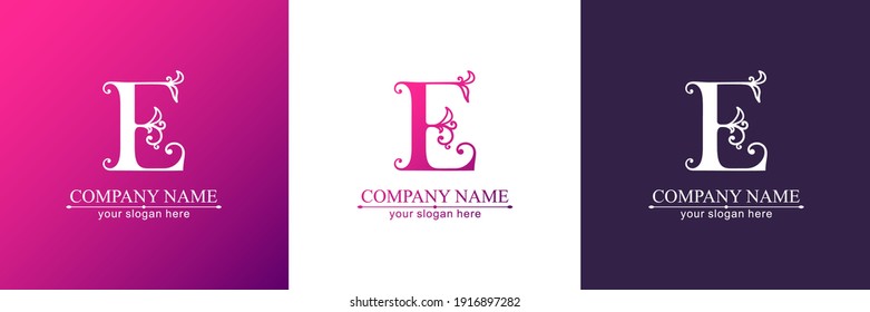 Premium Vector E Logo Monnogram Lettering Stock Vector (Royalty Free ...