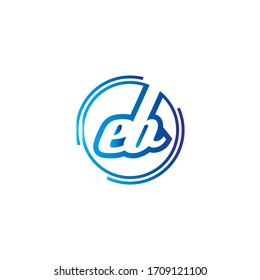 Premium Vector EB Joint Letter  Logo.Beautiful Minimalist Logotype design for branding,Elegant identity design.