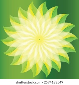 Premium Vector  Vector flat design green swirl background illustration