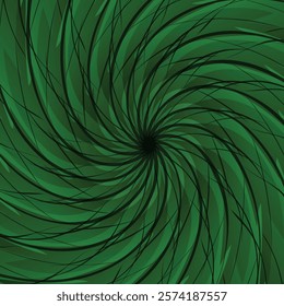 Premium Vector Vector flat design green swirl background illustration