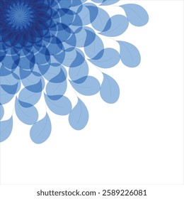 Premium Vector  A flower with a white background and a blue flower in the middle.
